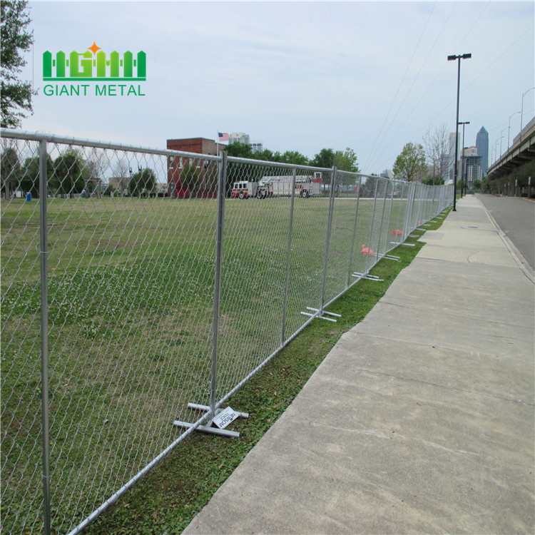 Outdoor temporary fencing  construction