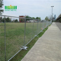 Outdoor temporary fencing construction