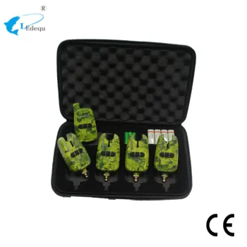 LDQ New Style 4 Wireless Bite Alarm Set + Receiver For Carp Go Fishing