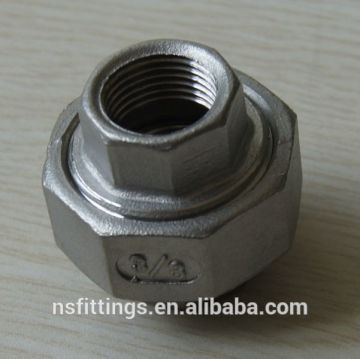 150PSI 1/8''~4'' AISI 304 304L casting pipe fittings unions couplings hex head plugs