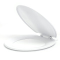 White Plastic Various Using Smart Cover Toilet Seat