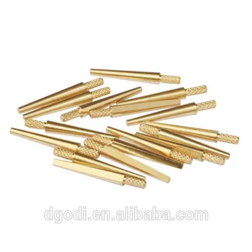 OEM brass thread dental dowel pins from dongguan factory