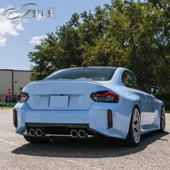 G87 M2 Rear Diffuser - 2023 M2 Series G87 Dry Carbon Fiber Side Pipe Rear Lip