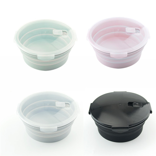 Leakproof Food Container Collapsible Silicone Lunch Box