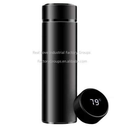 Stylish Smart Thermos Cup - Portable Temperature Display Water Bottle