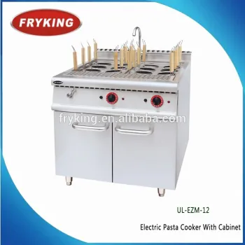 12 baskets stainless steel electric pasta cooker with cabinet