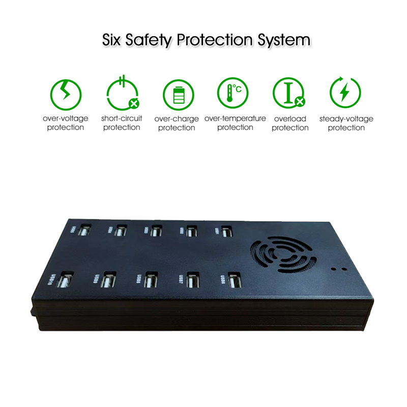 Computer Monitor Multi-Port Hub Six Safety Protection System