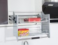 Κουζίνα ντουλάπι από ανοξείδωτο χάλυβα τραβήξτε τον διοργανωτή αποθήκευσης