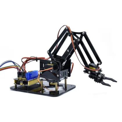 Joystick Memory 4 axis Mini desktop robot arm kit for Arduino Robotics Starter Kit