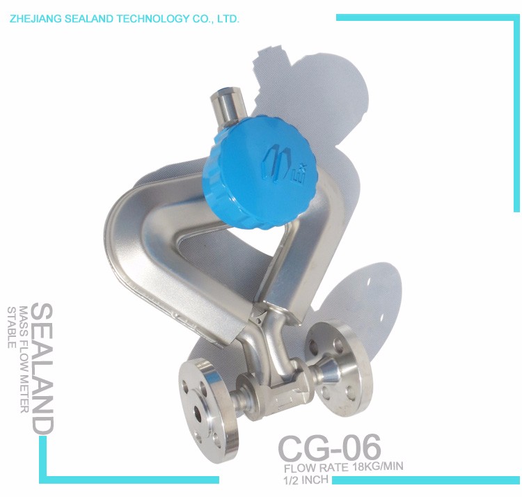 Natural gas Coriolis mass flow meter, mass flowmeter with flow rate 18kg/min