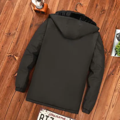 Fashionable Polyester Thick Windbreaker Outdoor Jacket