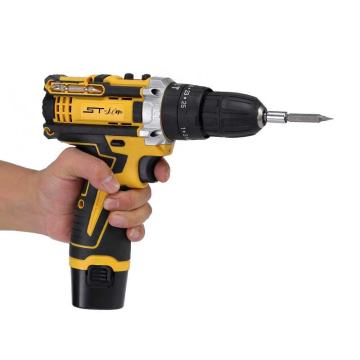 Portable Electric Drill with Original Li-Ion Battery - Cordless Impact Drill