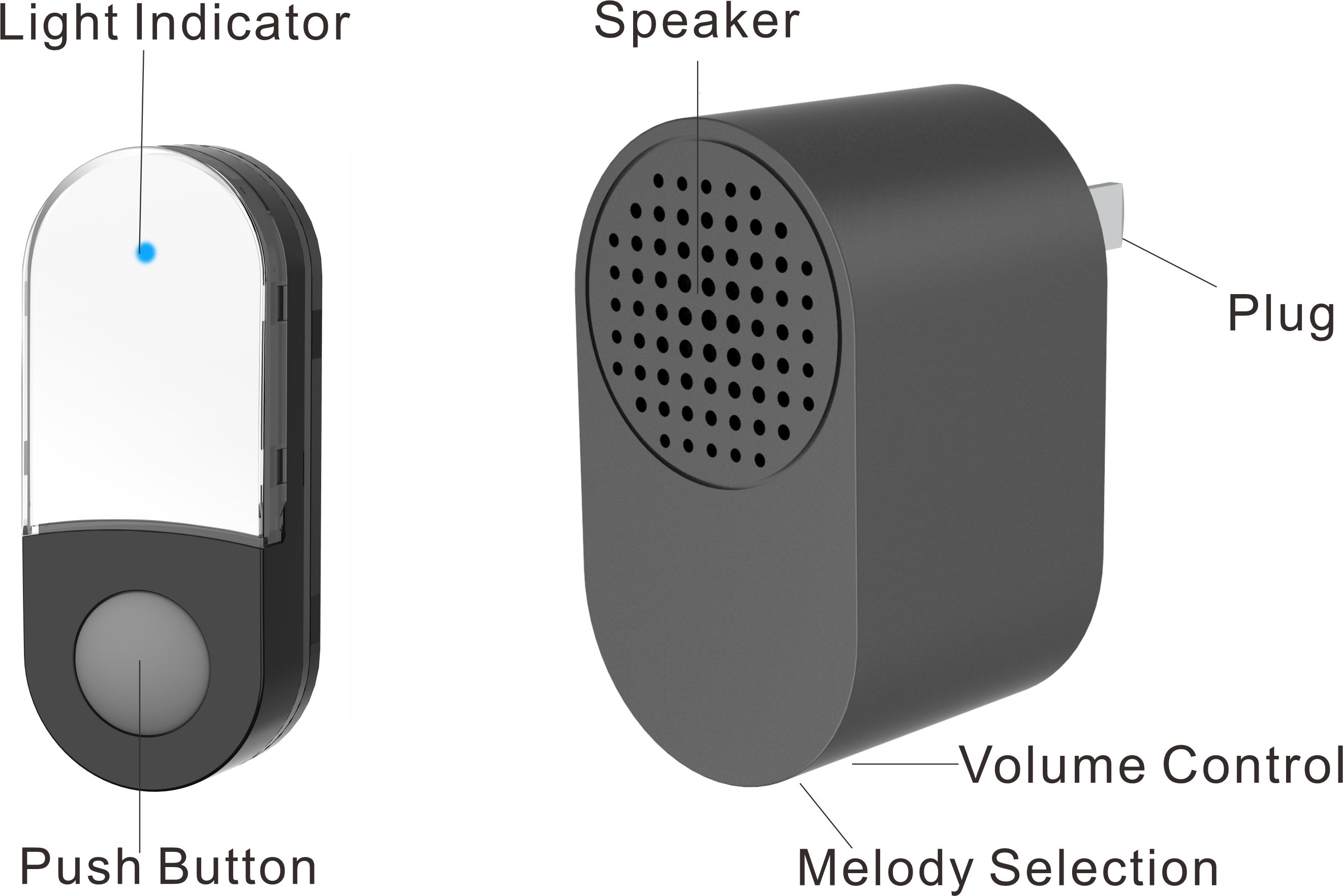 FGN-313,kinetic wireless doorbell