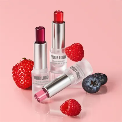 Custom Logo Vegan Organic Moisturizing Color Changing Lip Balm