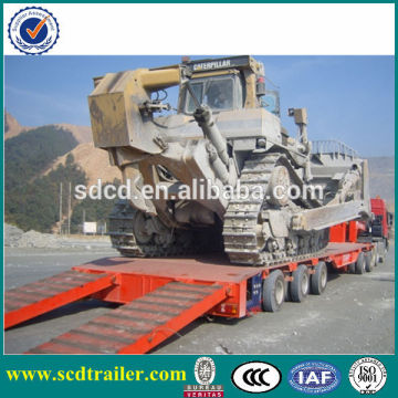 2015 China manufacturer supply 2 axle 3 axle gooseneck hydraulic lowbed semi trailer/lowbed truck trailer