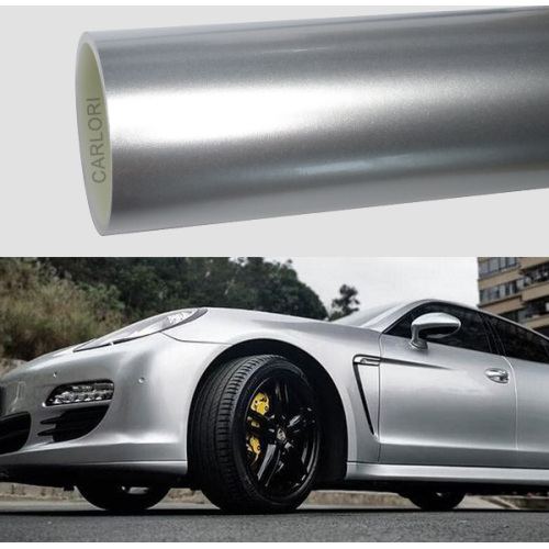 Metallic Gloss Silver Silver Car Vinyl Wrap