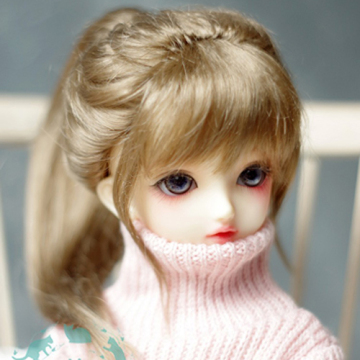 Peluca BJD Cabello de niña para muñeca articulada con bola SD / MSD / YSD