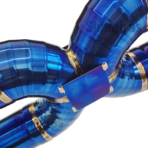 Titanium Lamborghini Gallardo 04-08 X-Pipe Burn Blue Auspuffsystem