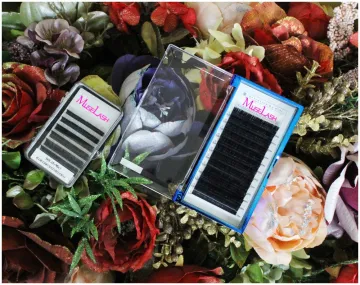 Faux mink eyelash extension custom private label invidual silk lashes