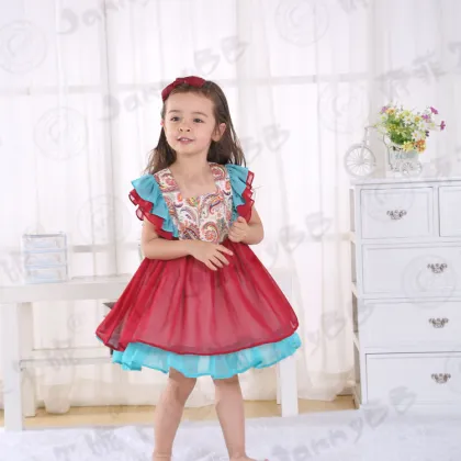 girls Rosa Flamenco remake chiffon dress
