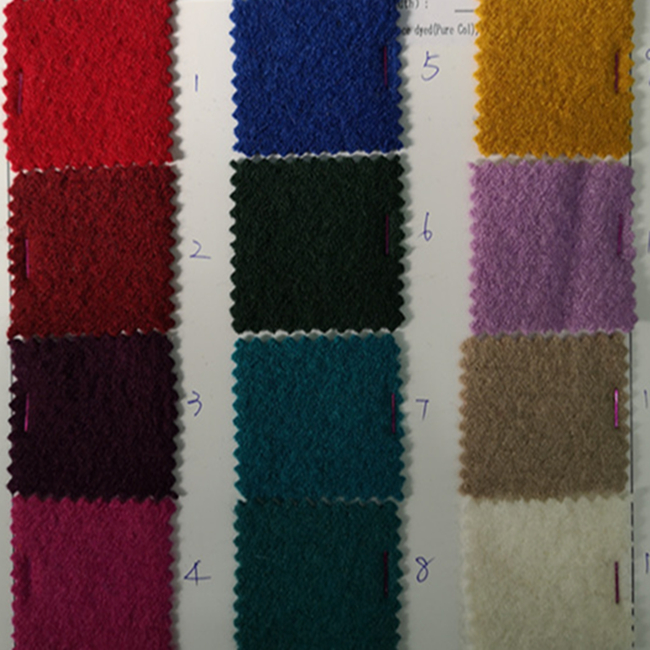40%wool and 60%viscose blend boiled wool fabric