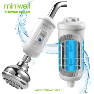 waterfall showerhead filter, remove chlorine