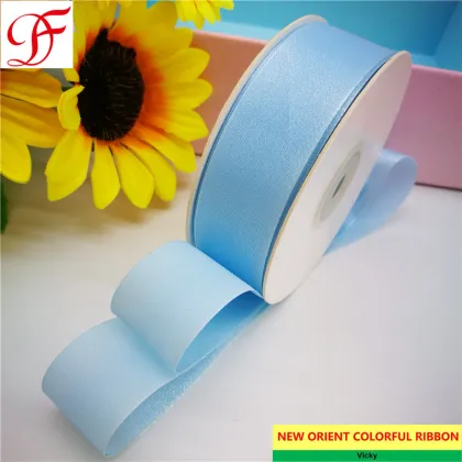 Factory/Manufacture OEM/Custom Sparkle Sheer Ribbon Grosgrain Satin Double/Single Face Ribbon with Pantone Colors