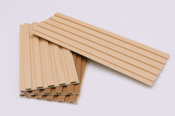 Home decor modern wall cladding TV Background Walls wooden grain wpc wall panels for hotel