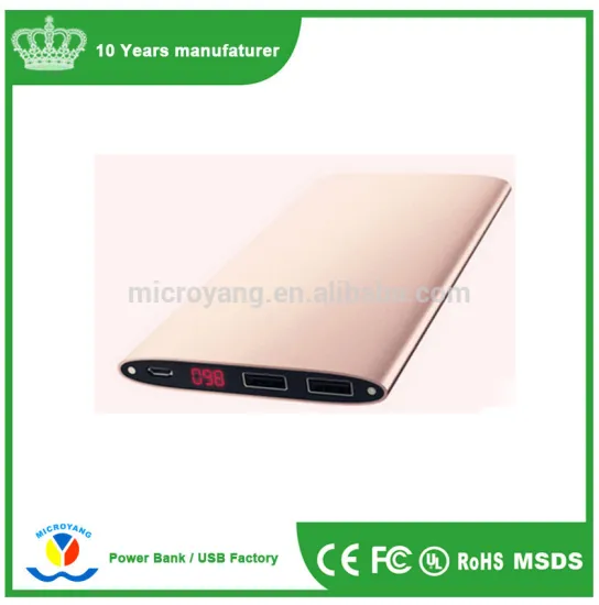 Wholesale Ultra Slim Power Bank 10000mAh Blade Power Bank Charger Portable for All Mobile Phones