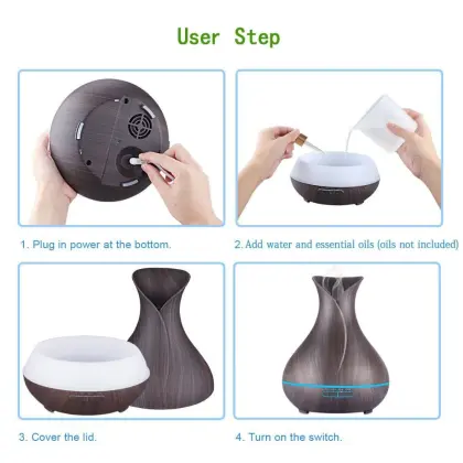 400ml Home Office Top Ions Timer Aromatherapy Diffuser