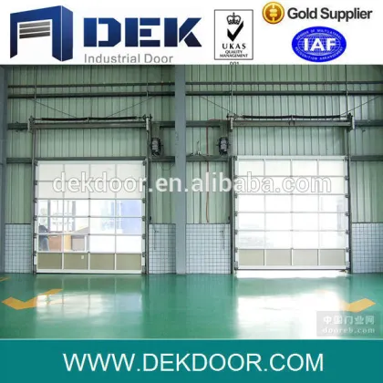 Industrial galvanized steel overhead door