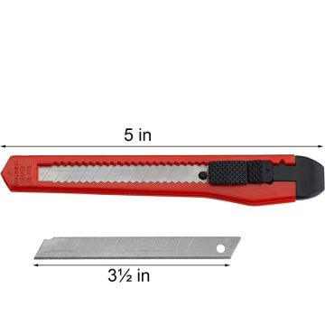 Custom Low MOQ Logo Engraved Retractable Blade Box Cutters for Promotions