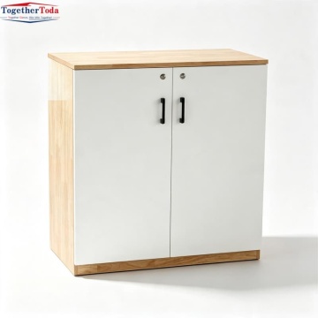 Modern Office Storage Cabinet Wooden Filing Cabinet with Doors Commercial Furniture Locker Wholesale Manufacturer OEM