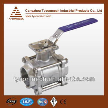 Tysonmech hot sale 3pc floating ball valve