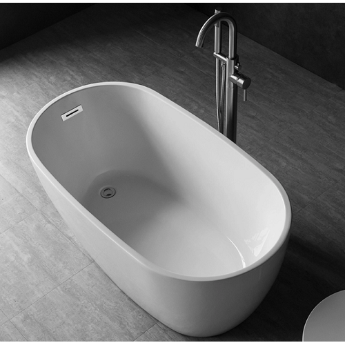 Vasche da bagno indipendenti in acrilico di piccole dimensioni dal design semplice