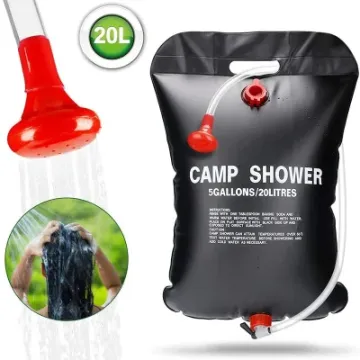 Outdoor Portable 20L Solar Heated Camping Shower PVC Beach Shower Water Bag