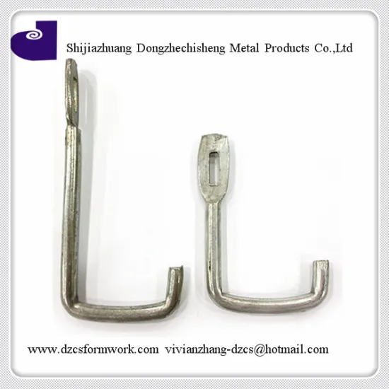 galvanized Concrete formwork steel right angle hook