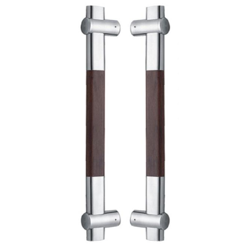 Manija de la puerta de lujo de acero inoxidable manija de la puerta de vidrio