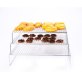 Rak memasak kue stainless steel 3 lapis yang dapat ditumpuk