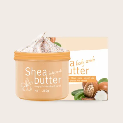 body scrubs cream dead skin peel off natural exfoliating whitening shea butter body scrub