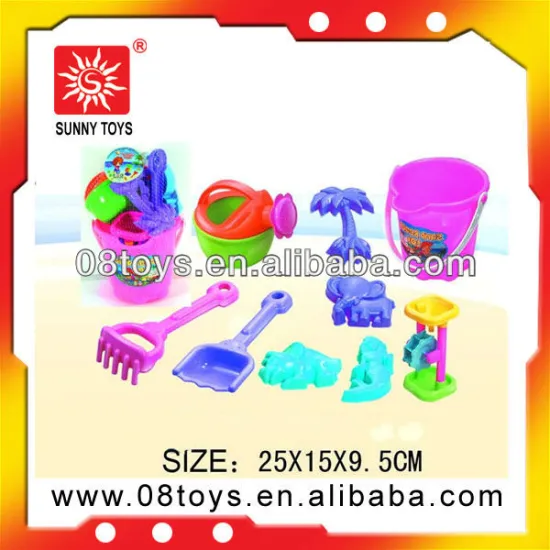 Plastic sand toy beach buckets