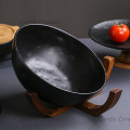 Cookware Set-Large Capacity Mixing Bowl with Acacia Stand