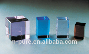 Blank color Crystal glass cube crystal square crystal diamond for gift
