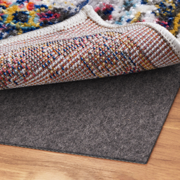 Non-Slip Felt Rug Pad for Hard Floors - Extra Thick Non-Woven Fabric Carpet Underlay