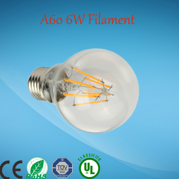 UL/CE/CFF Listed A19/A60 E27 Dimmable Led Bulbs Filament 4W 6W 8W 10W Led Smart