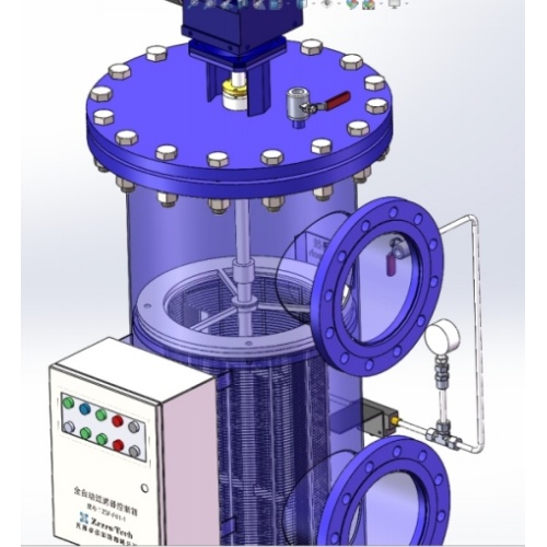 Brush type self-cleaning filter