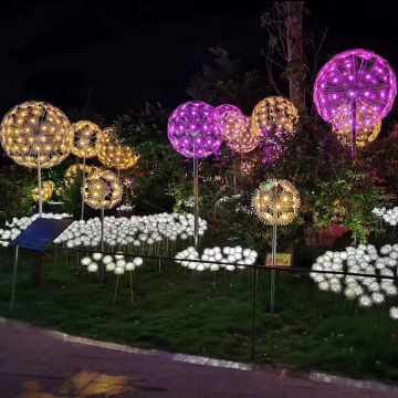 Éclairage de fleur de pissenlit à fibre optique