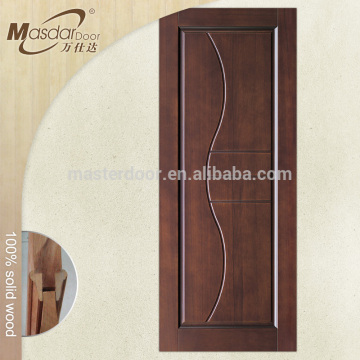 Chinese manufacturer supply cheap interior solid wooden door