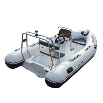 CE Certified 14 Feet Small Yacht 4.3m Inflatable Fiberglass Hull RIB Boat 430