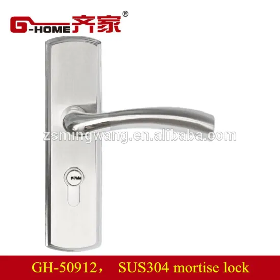 aluminum mortise lock with satin nickel finish
